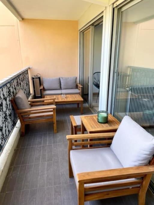 Appartement en résidence avec piscine, cinéma Niza Exterior foto